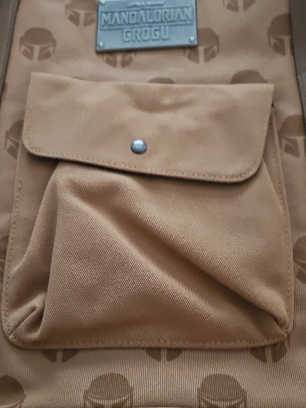 Bath & Body Works Mandalorian Messenger Tan Logo Tote Bag